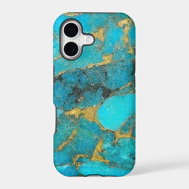"Turquoise Blue Phone Case" (Back)