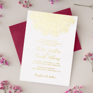 Turquoise Blue Pink Abstract Mandala Wedding