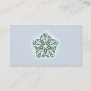 *~* Turquoise Blue Star Mandala Spa Owner Healer Business Card