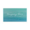 Turquoise blue watercolor art business card design
