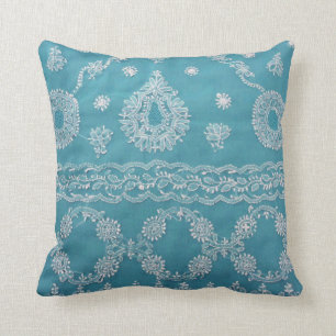 Turquoise Bohemian Pillow