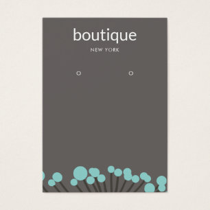 Turquoise Branch Earring Display Card