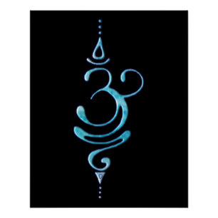 Turquoise Breathe  Poster