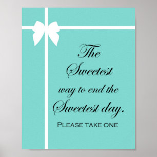 Turquoise Bridal Brunch Sign Aqua