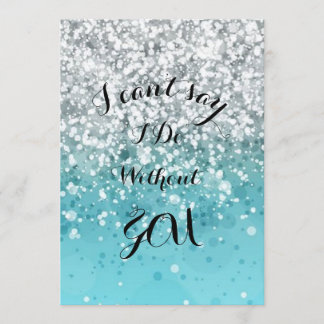 Turquoise Bridesmaid Invitation