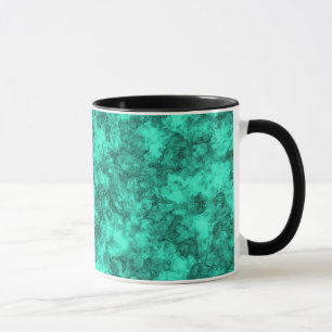 Turquoise bright marble pattern mug