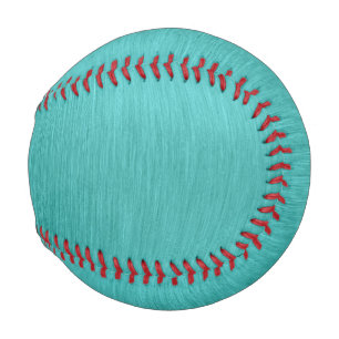 Turquoise Brushed Metal Look Baseball