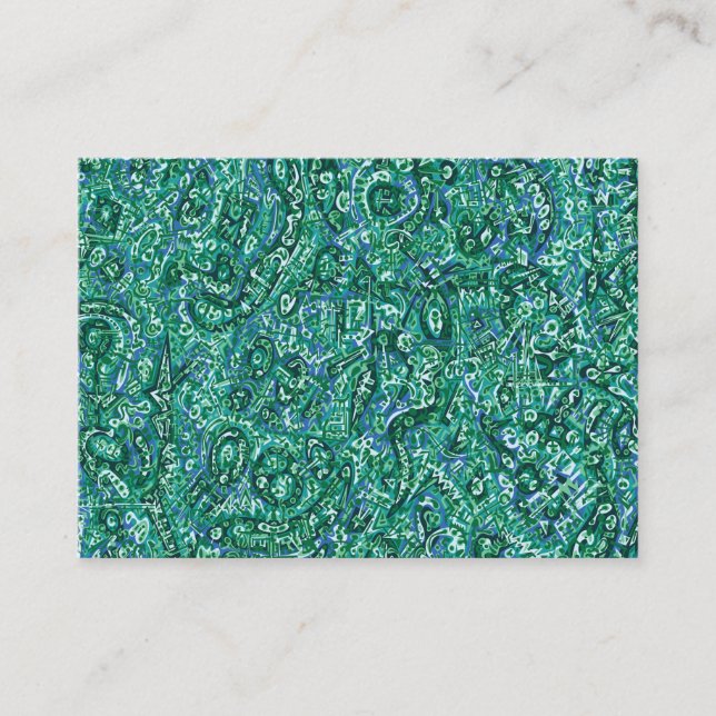 Turquoise Business Card (Front)
