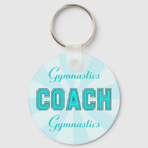 Turquoise Coach Key Ring