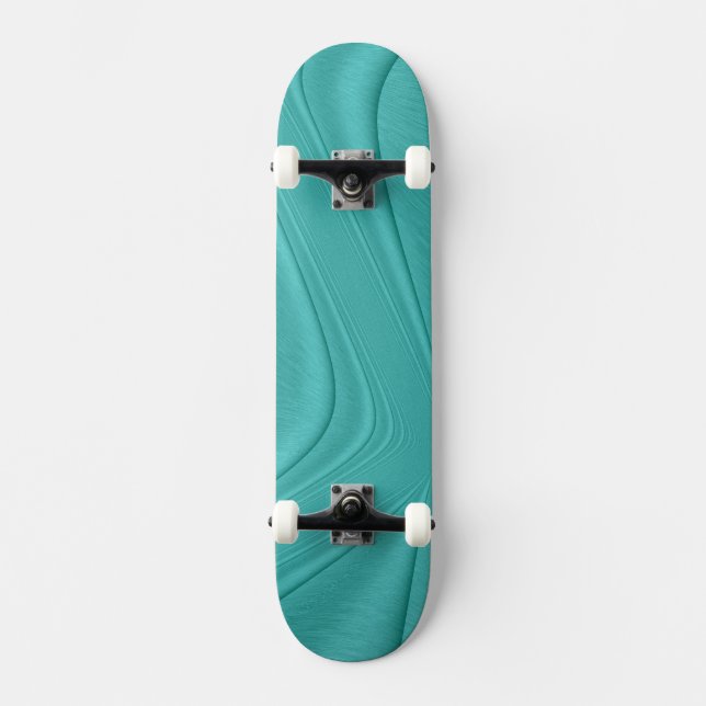 Turquoise Contour Skateboard (Front)