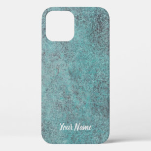 Turquoise Copper Patina texture gift iPhone 12 Pro Case