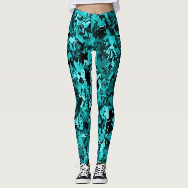 Turquoise Craze... Leggings (Front)