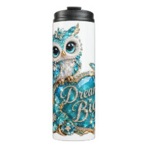 Turquoise Crystal Owl Dream Big Luxury Design