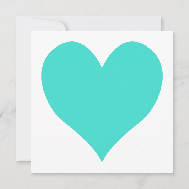 Turquoise Cute Heart (Front)