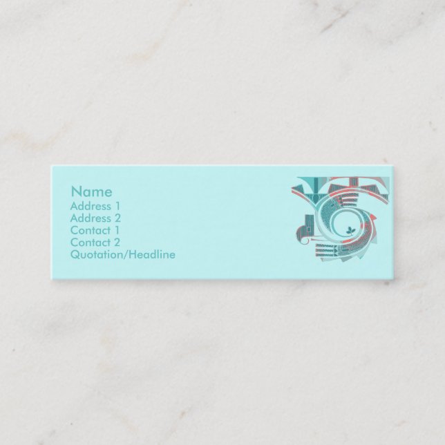 Turquoise Dawn Profile Cards (Front)