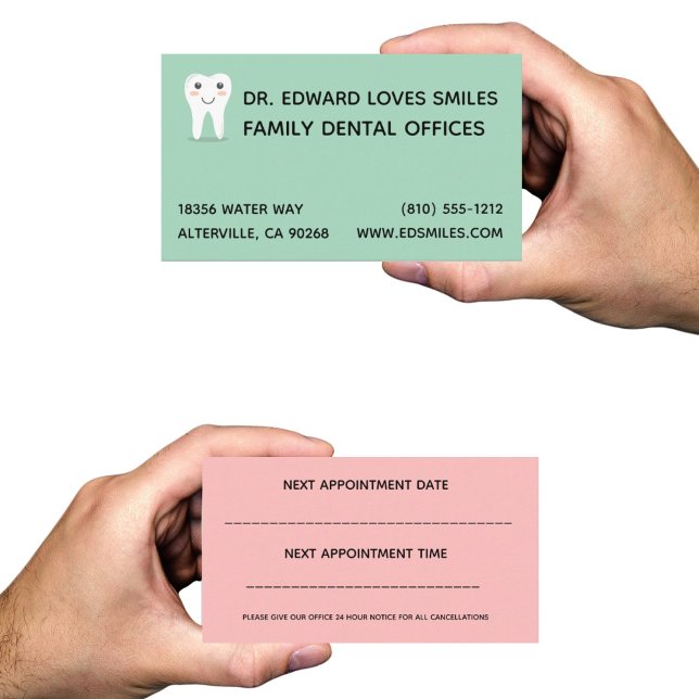 Turquoise Dentist Business Card -Dentists Cards (Creator Uploaded)