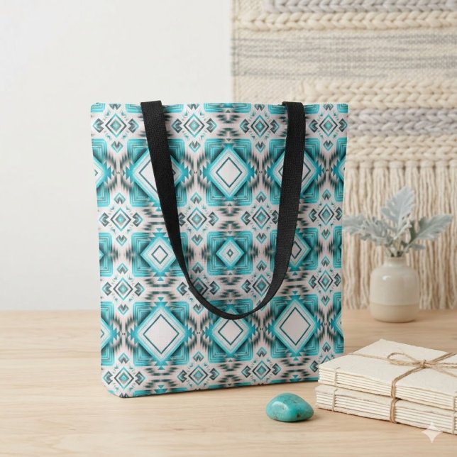 Turquoise Desert Crossroads Tote Bag (Creator Uploaded)