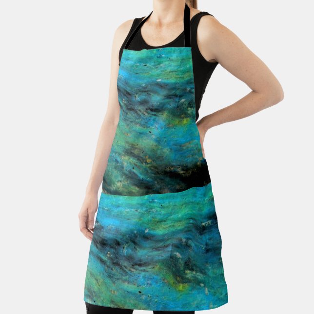 Turquoise Design Apron (Insitu)