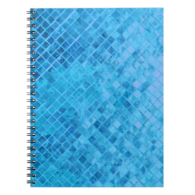 Turquoise Diamond Metallic Design Notebook (Front)