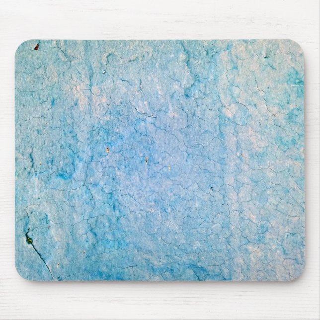 Turquoise Distressed Grungy Texture Mouse Pad (Front)