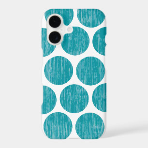 Turquoise Distressed Polka Dot iPhone 7