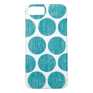 Turquoise Distressed Polka Dot iPhone 7 iPhone 8/7 Case