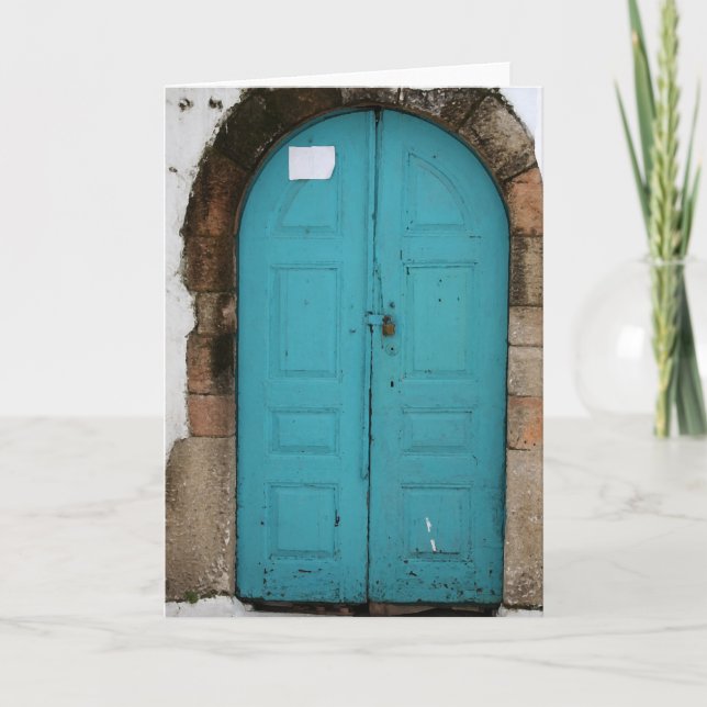 Turquoise Door Card (Front)