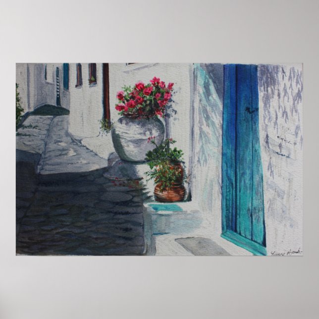 Turquoise Door Poster (Front)