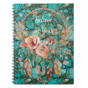 Turquoise Dream Catcher  Notebook