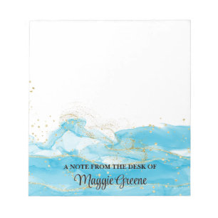 Turquoise Dreams Pageant Stationery Small Notepad