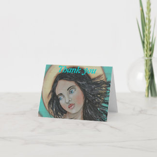 Turquoise Dreams Thank You Card