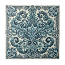 Turquoise Elegance - Portuguese Inspired Design