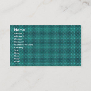 Turquoise Fabric Business Card