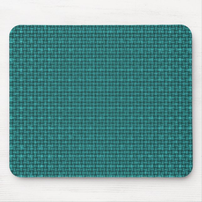 Turquoise Fabric Texture Mouse Pad (Front)