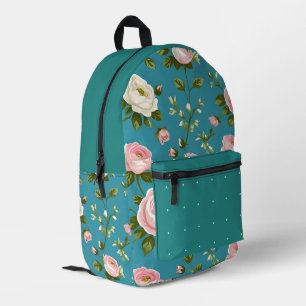 Turquoise Floral Cut & Sew Bag – Stylish Backpack