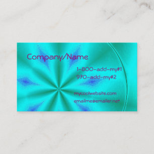 Turquoise Fruit Colour Business Card