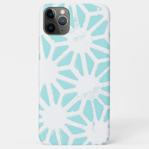 Turquoise geometric pattern iPhone 11 pro max case