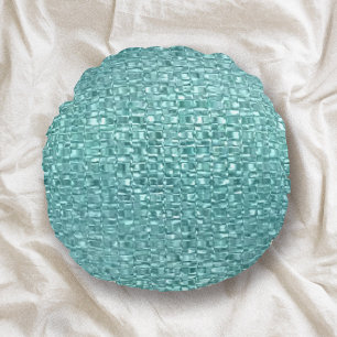 Turquoise Glass Pillow