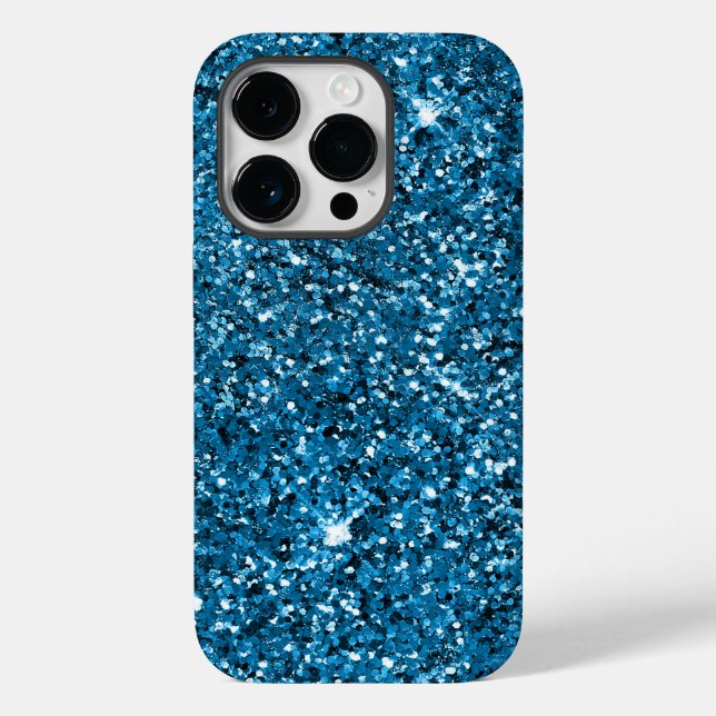Turquoise Glitter        Case-Mate iPhone Case (Back)