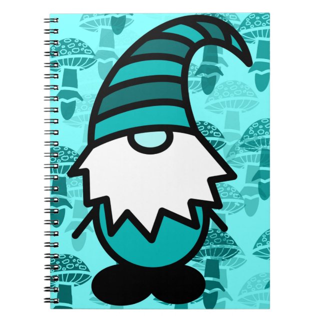 Turquoise Gnome Notebook (Front)