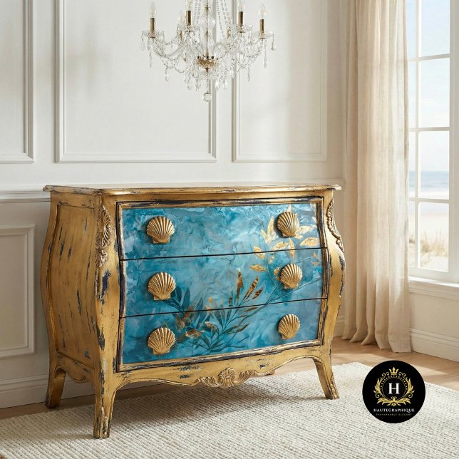Turquoise Gold Leaf and Botanical Tissue Paper (Creator Uploaded)