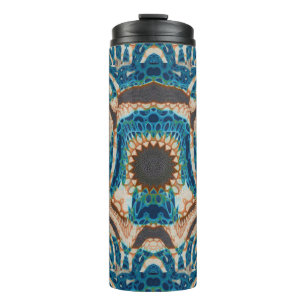 Turquoise Gold Sun Southwestern Art Thermal Tumbler