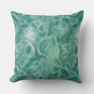 Turquoise Green Abstract Cushion