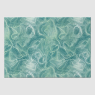 Turquoise Green Abstract Tissue Paper