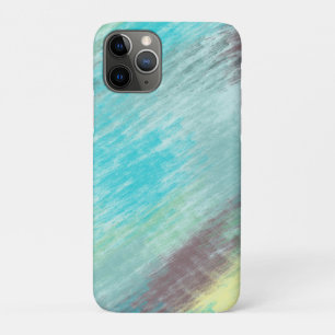 Turquoise, Green and Mauve Marble Abstract iPhone 11 Pro Case
