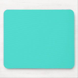 Turquoise Green-Blue Solid Colour Mouse Pad
