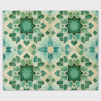 Turquoise Green Zellige Gift Wrap