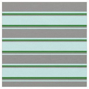 Turquoise, Grey & Dark Green Pattern Fabric