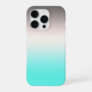Turquoise grey Ombre iPhone 16 Pro Case