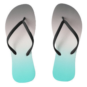 Turquoise grey Ombre Thongs